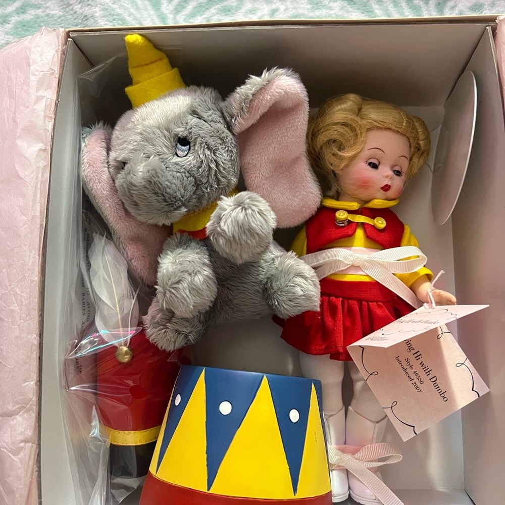 Vintage NRFB Madame Alexander Flying High with Dumbo Doll.